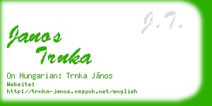 janos trnka business card
